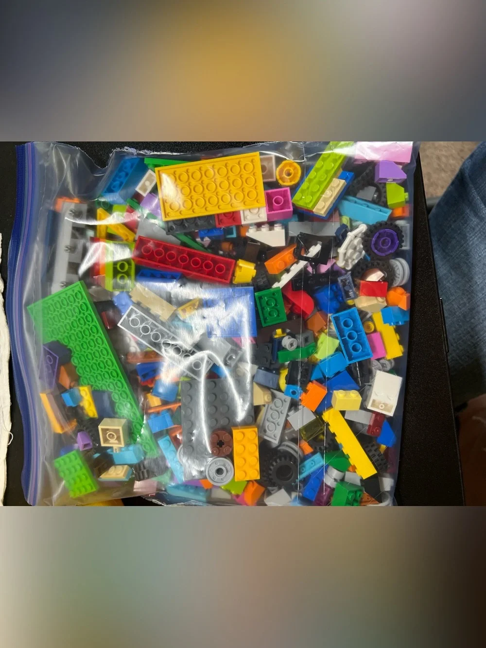 Yellow Lego Brick Storage Box With 1lbs Lego Bricks Etc Lego Classics book